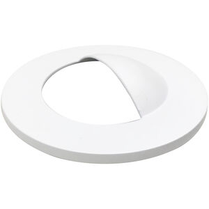 M2 Matte Powder White Round Wall Wash Trim Ring