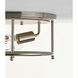 Durrell 2 Light 13 inch Brushed Nickel Flush Mount Ceiling Light