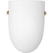 Energy Efficient Wall 2 Light 8 inch Polished Brass ADA Wall Sconce Wall Light in Bulbs Not Included, Fluorescent
