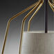 Hangar 1 Light 20 inch Antique Bronze Pendant Ceiling Light, Design Series