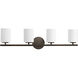 Replay 4 Light 31.13 inch Antique Bronze Bath Vanity Wall Light