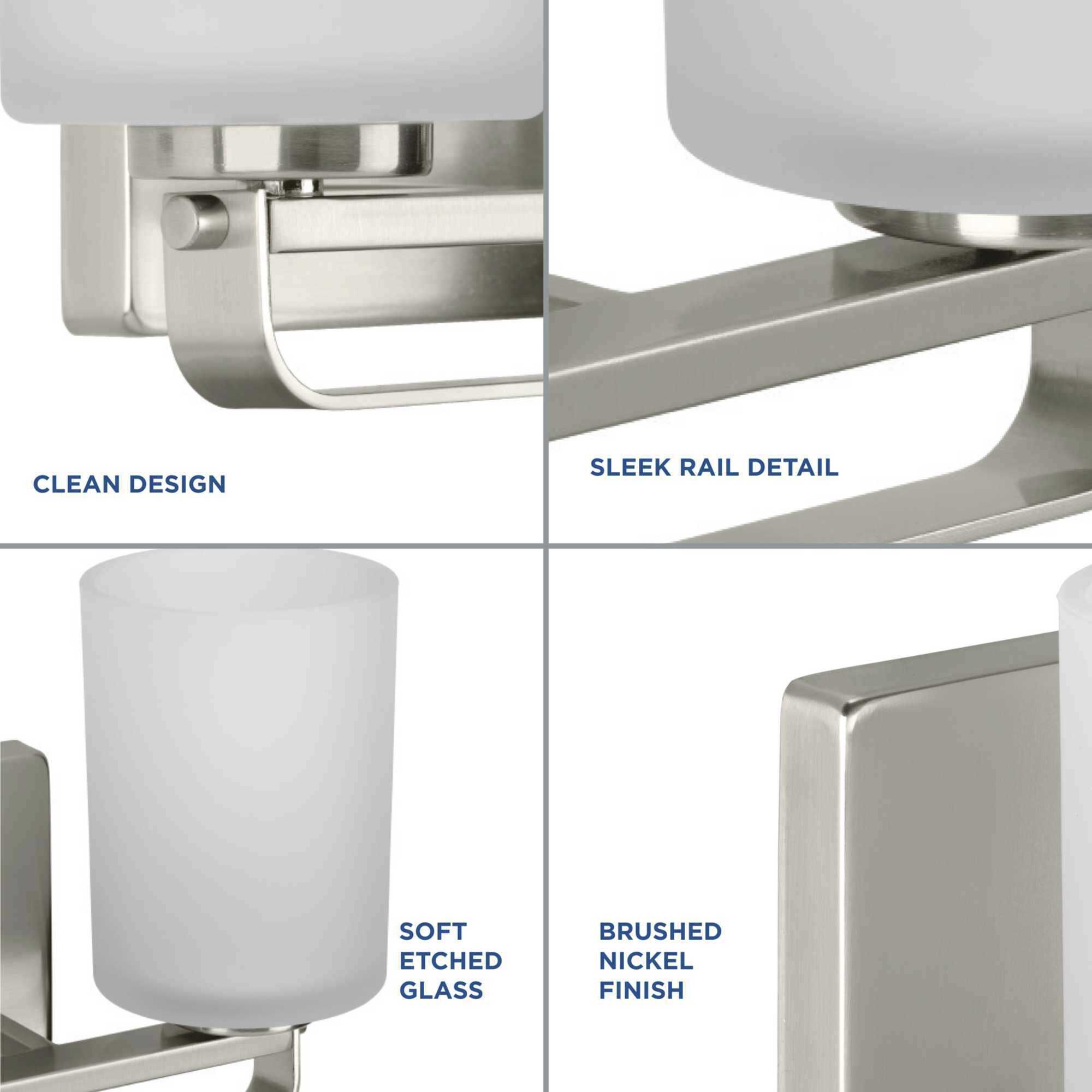 League 4 Light 33 inch Brushed Nickel Bath Vanity Wall Light