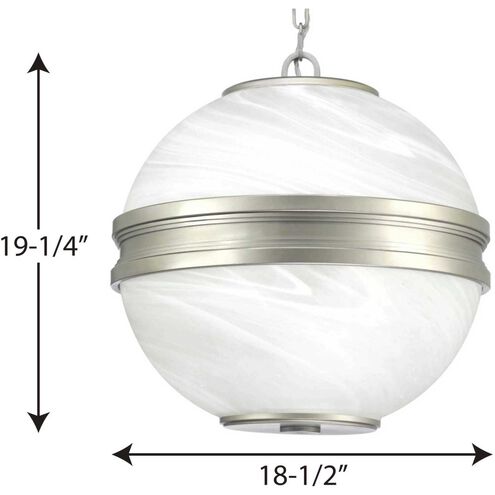 Point Dume™ Moonrise 3 Light 19 inch Antique Nickel Pendant Ceiling Light, Jeffrey Alan Marks, Design Series