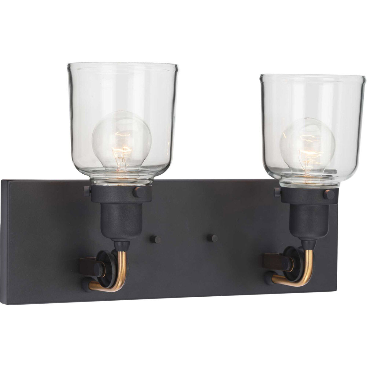 Rushton 2 Light 16 inch Graphite Bath Vanity Wall Light