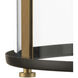 Squire 3 Light 10 inch Antique Bronze Outdoor Hanging Lantern in Antique Bronze and Vintage Brass