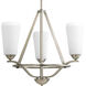 Moments 3 Light 22 inch Antique Nickel Chandelier Ceiling Light