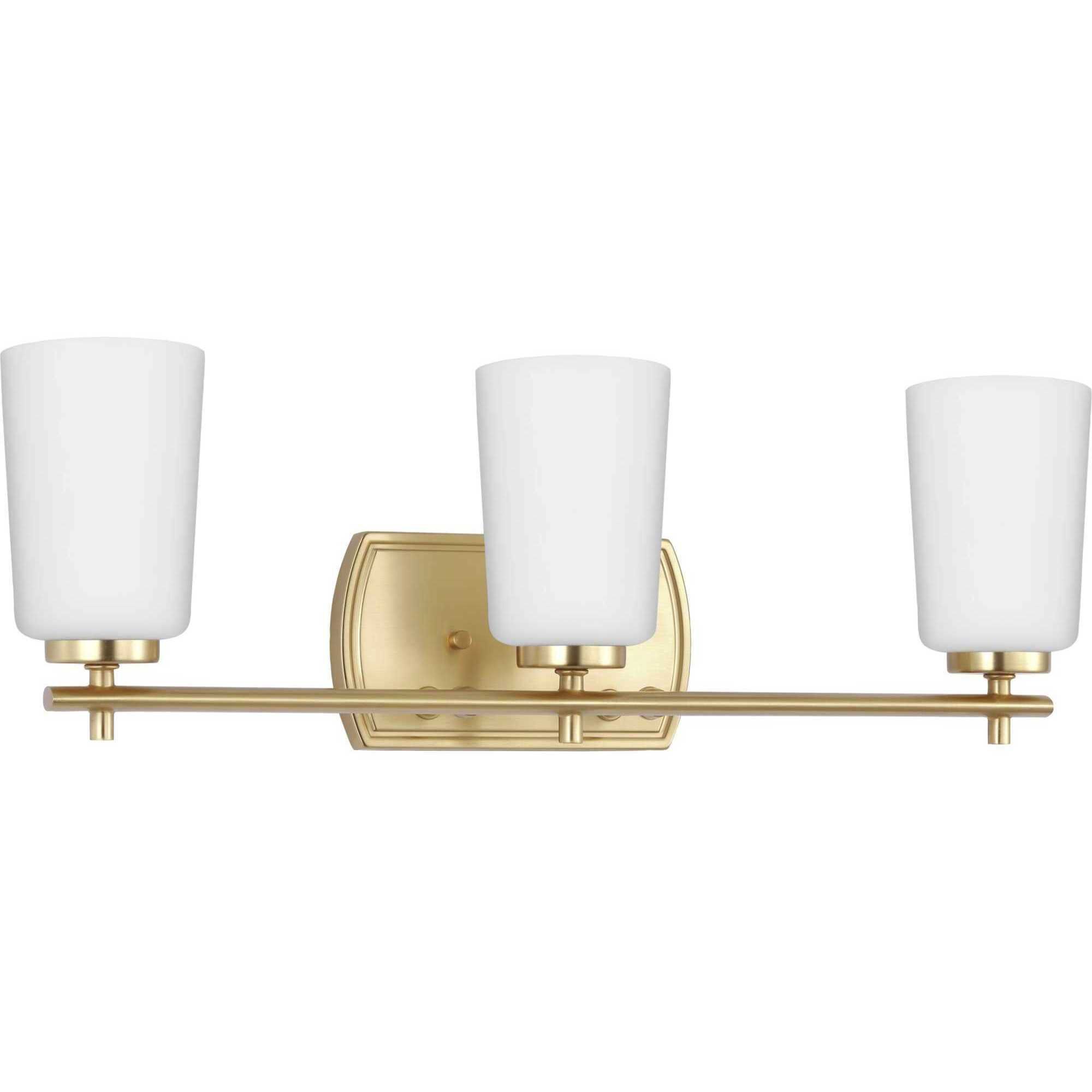Adley 3 Light 23 inch Satin Brass Bath Vanity Light Wall Light