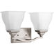 Callison 2 Light 18 inch Brushed Nickel Bath Vanity Wall Light