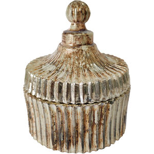 Round Fluted 4.5 X 3.7 inch Soy Wax Candle, With Lid