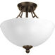 Prosper 2 Light 13 inch Antique Bronze Semi-Flush Convertible Ceiling Light