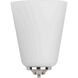 LED Sconce LED 8 inch Brushed Nickel ADA Wall Sconce Wall Light in Integrated LED, 1, Progress LED