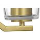 Vertex 5 Light 22.5 inch Brushed Gold Chandelier Ceiling Light