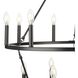 Gilliam 15 Light 35.5 inch Matte Black Chandelier Ceiling Light