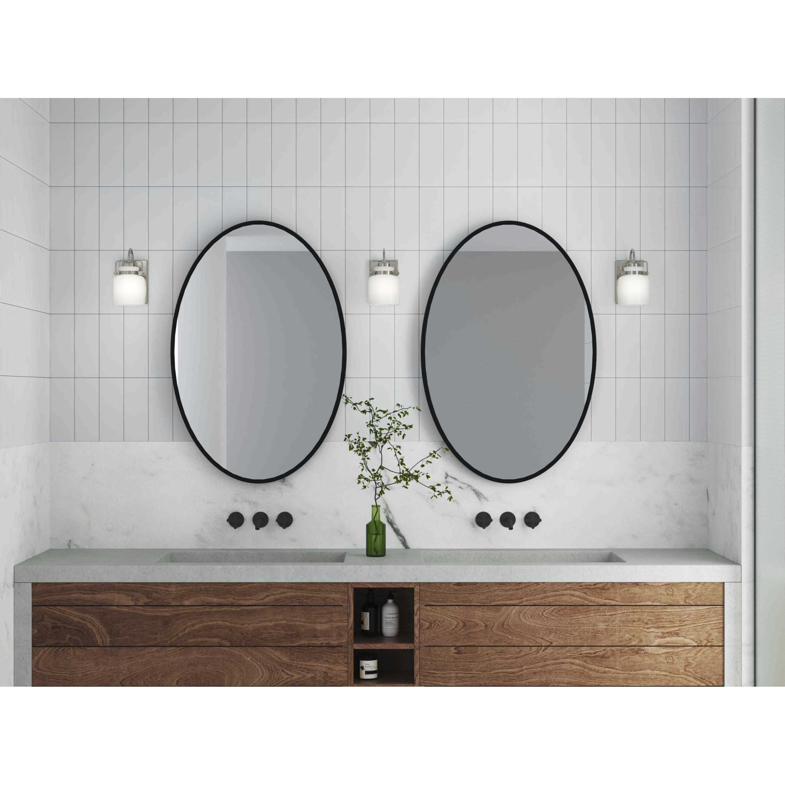 Fessler 1 Light 5 inch Brushed Nickel Bath Light Wall Light