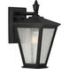 Cardiff 1 Light 13 inch Textured Black Outdoor Wall Lantern, with DURASHIELD, Small