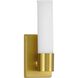 Blanco LED LED 5 inch Satin Brass ADA Wall Bracket Wall Light, Progress LED