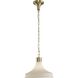 Graelyn 1 Light 14 inch Brushed Gold Pendant Ceiling Light, Design Series