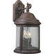 Ashmore 3 Light 17 inch Cobblestone Outdoor Wall Lantern