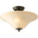 Cantata 2 Light 15.75 inch Forged Bronze Semi-Flush Mount Ceiling Light