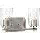 Adley 2 Light 14 inch Brushed Nickel Bath Vanity Wall Light