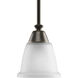 New Bedford 1 Light 6 inch Antique Bronze Mini-Pendant Ceiling Light