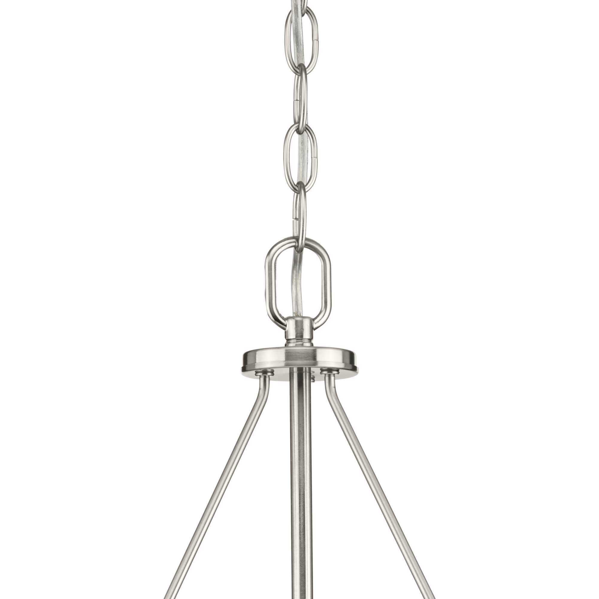 Bravo 3 Light 23 inch Brushed Nickel Chandelier Ceiling Light