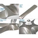 Vernal 60 inch Painted Nickel Outdoor Smart Ceiling Fan, Progress LED