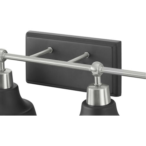 Bramlett 4 Light 33 inch Brushed Nickel Bath Vanity Wall Light