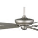 Kennedale 72 inch Painted Nickel with Grey Weathered Wood/Painted Nickel Blades Ceiling Fan
