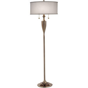 Ellie 59 inch 100.00 watt Burnished Brass Floor Lamp Portable Light