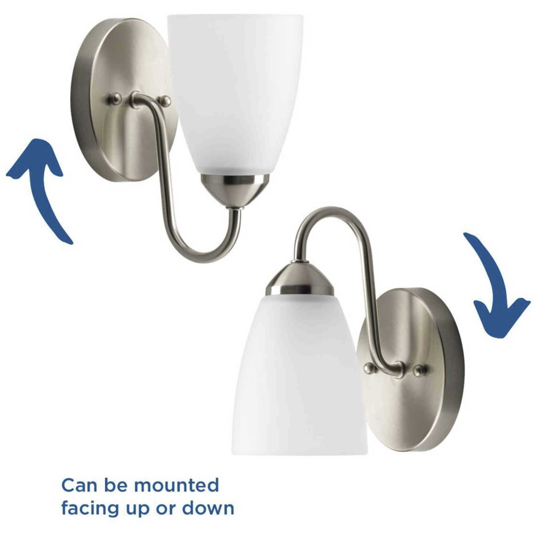 Gather 1 Light 5 inch Brushed Nickel Bath Vanity Wall Light in Bulbs Not Included, Standard