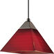Illuma-Flex 1 Light Low Volt Brushed Nickel Flex Track Fixture Ceiling Light in Red