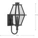 Bradshaw 1 Light 18.12 inch Textured Black Outdoor Wall Lantern, Design Series