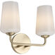 Celino 2 Light 14 inch Champagne Bronze Vanity Light Wall Light