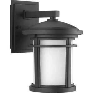 Wish 1 Light 10 inch Textured Black Outdoor Wall Lantern in Standard, Small