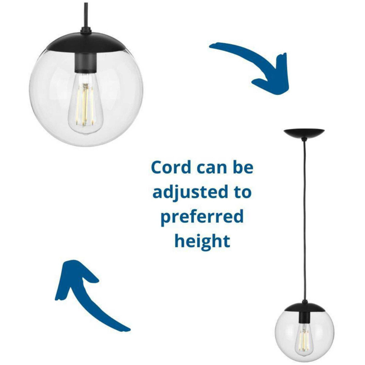 Atwell 1 Light 10 inch Matte Black Pendant Ceiling Light, Medium