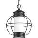 Haddon 1 Light 10 inch Matte Black Outdoor Hanging Lantern
