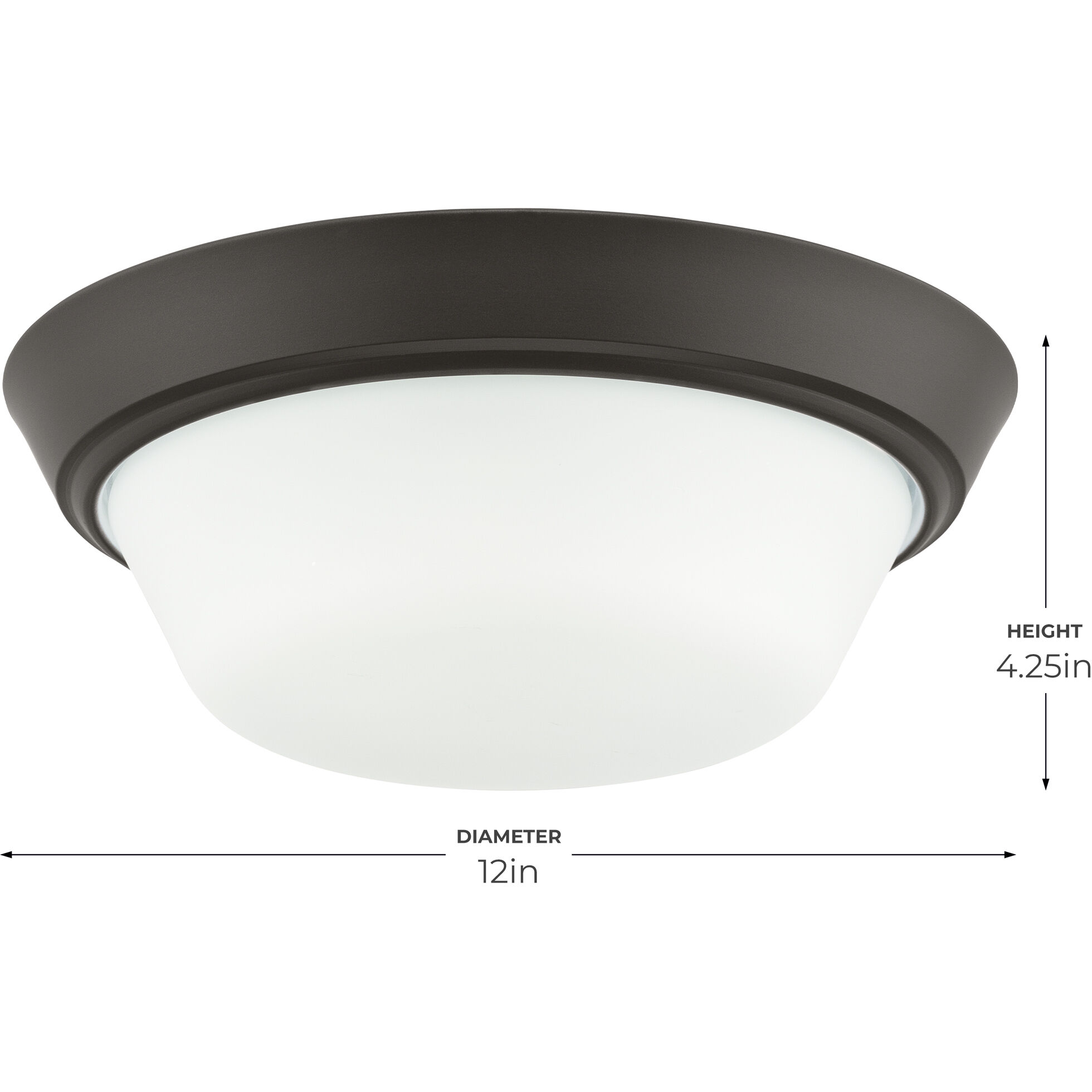 Edessa 2 Light 12 inch Antique Bronze Flush Mount Ceiling Light