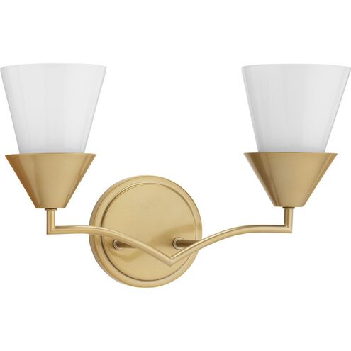 Pinellas 2 Light 15 inch Soft Gold Vanity Light Wall Light, Design Series