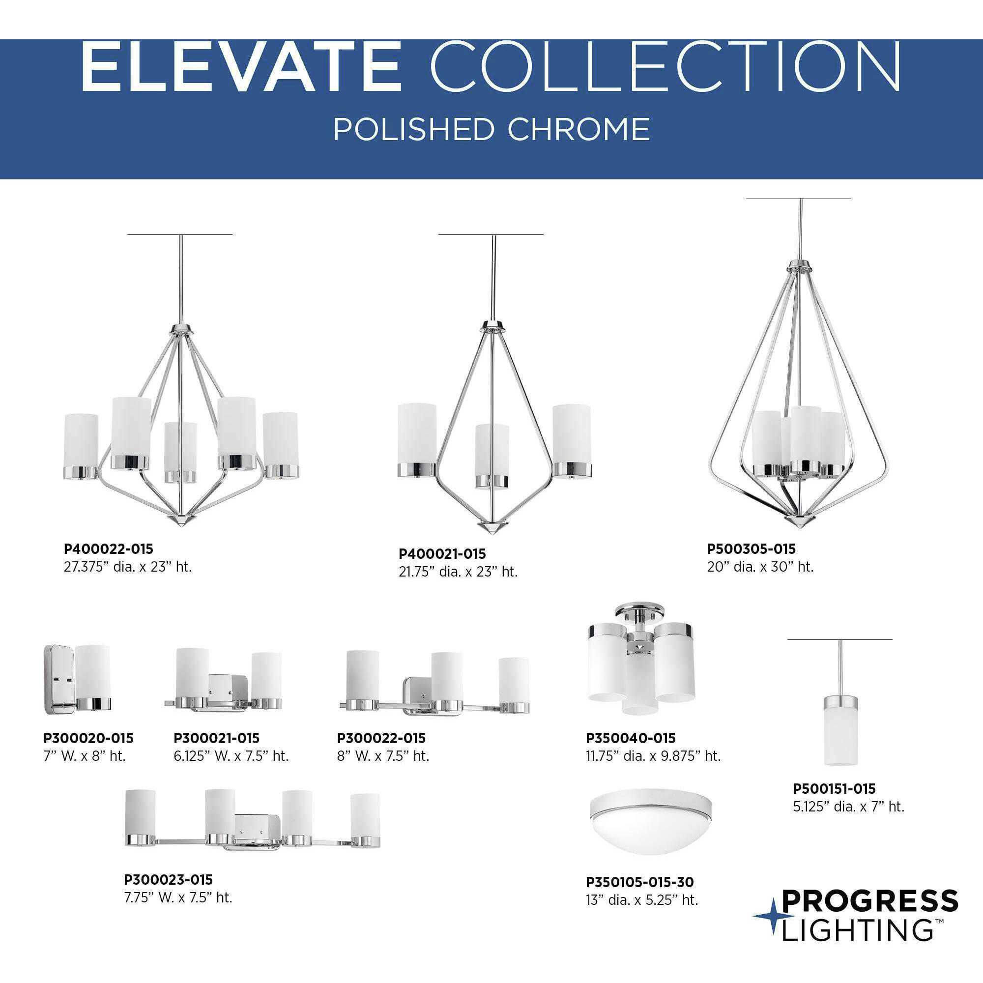 Elevate 1 Light 5 inch Polished Chrome Mini-Pendant Ceiling Light, Design Series