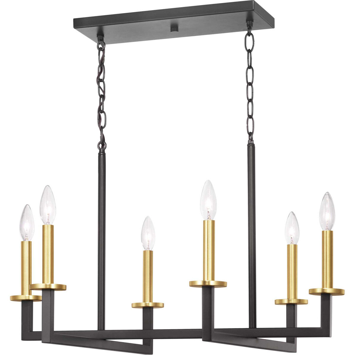 Blakely 6 Light 28 inch Graphite Chandelier Ceiling Light, Design Series