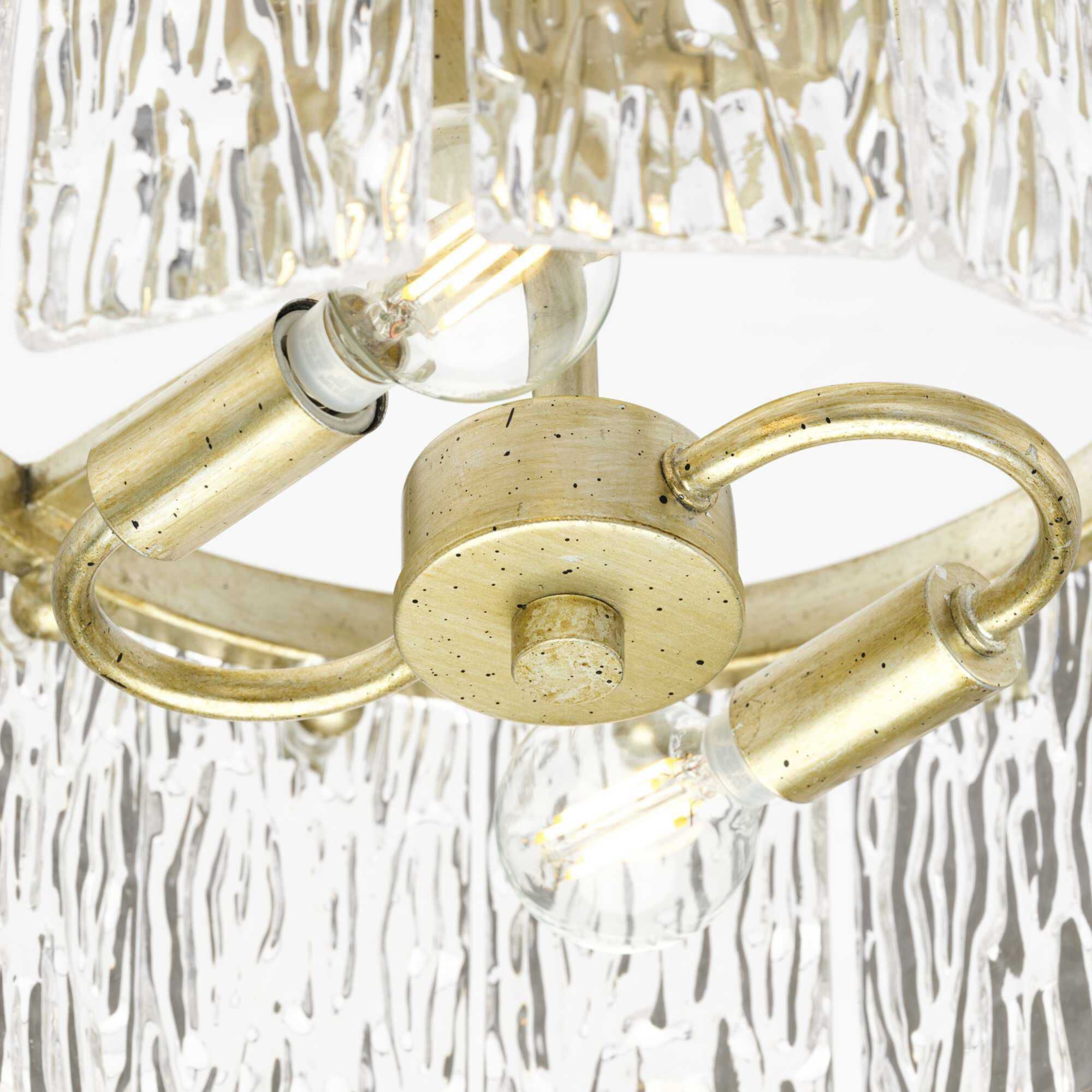 Chevall 2 Light 12.62 inch Gilded Silver Semi-Flush Mount Ceiling Light, Design Series