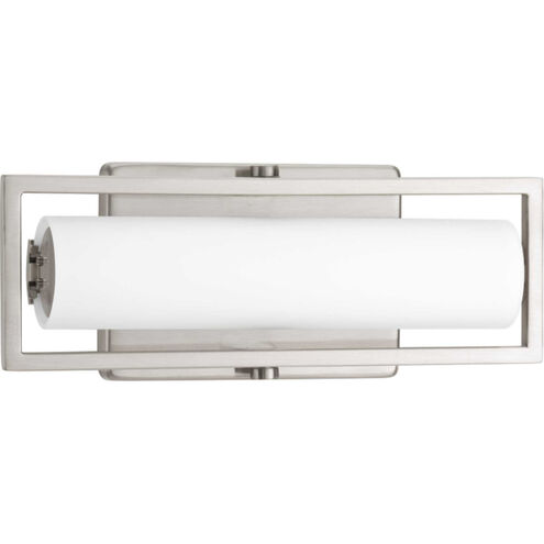 Frame LED 12 inch Brushed Nickel Bath Vanity Wall Light, Progress LED