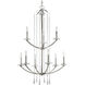 Nisse 9 Light 28 inch Polished Nickel Chandelier Ceiling Light