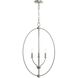 Jheni 3 Light 18 inch Brushed Nickel Foyer Pendant Ceiling Light