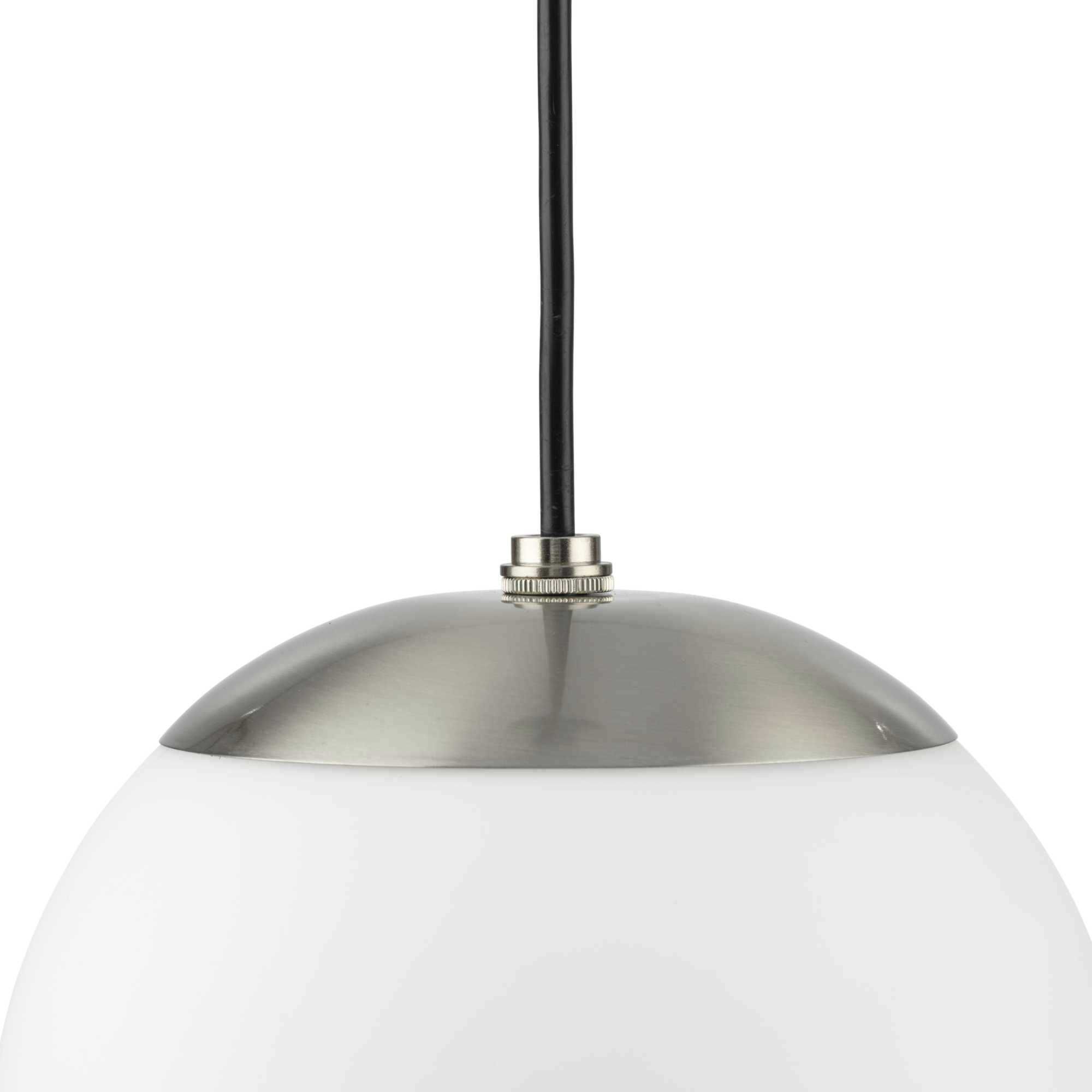 Atwell 1 Light 12 inch Brushed Nickel Pendant Ceiling Light, Large