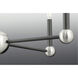 Foton 3 Light 13 inch Graphite Mini-Pendant Ceiling Light, Design Series