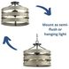 Gulliver 3 Light 17 inch Graphite Semi-Flush Mount Convertible Ceiling Light