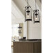 Hermosa 1 Light 12 inch Textured Black Outdoor Hanging Lantern, Design Series