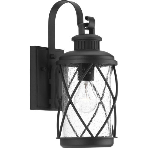 Hollingsworth 1 Light 15 inch Textured Black Outdoor Wall Lantern, Small